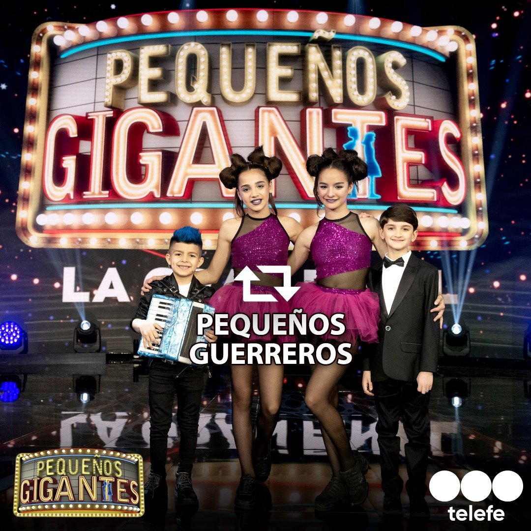 telefe's tweet photo. Esta noche en @SusanaGimenez es la GRAN final de #PequeñosGigantes 🤩¿Qué equipo preferís?
“❤” Mini Maravillosos
🔃RT🔃 Pequeños Guerreros https://t.co/GOdkWMq98d
