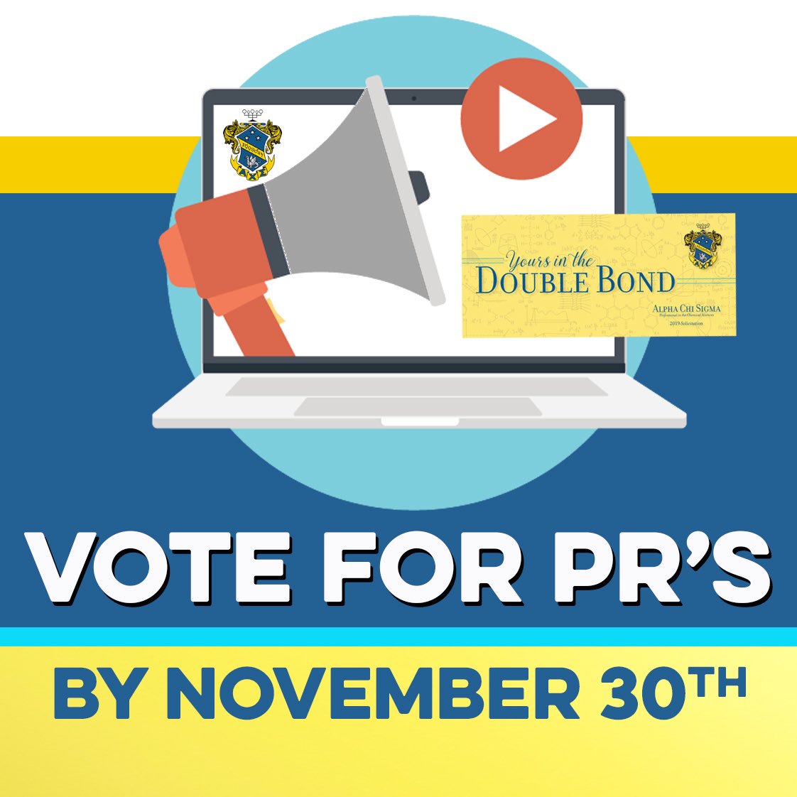 AlphaChiSigma's tweet photo. Calling all Professional Brothers! Make sure to vote for PRs by Nov 30th! https://t.co/9bYNSCJolh