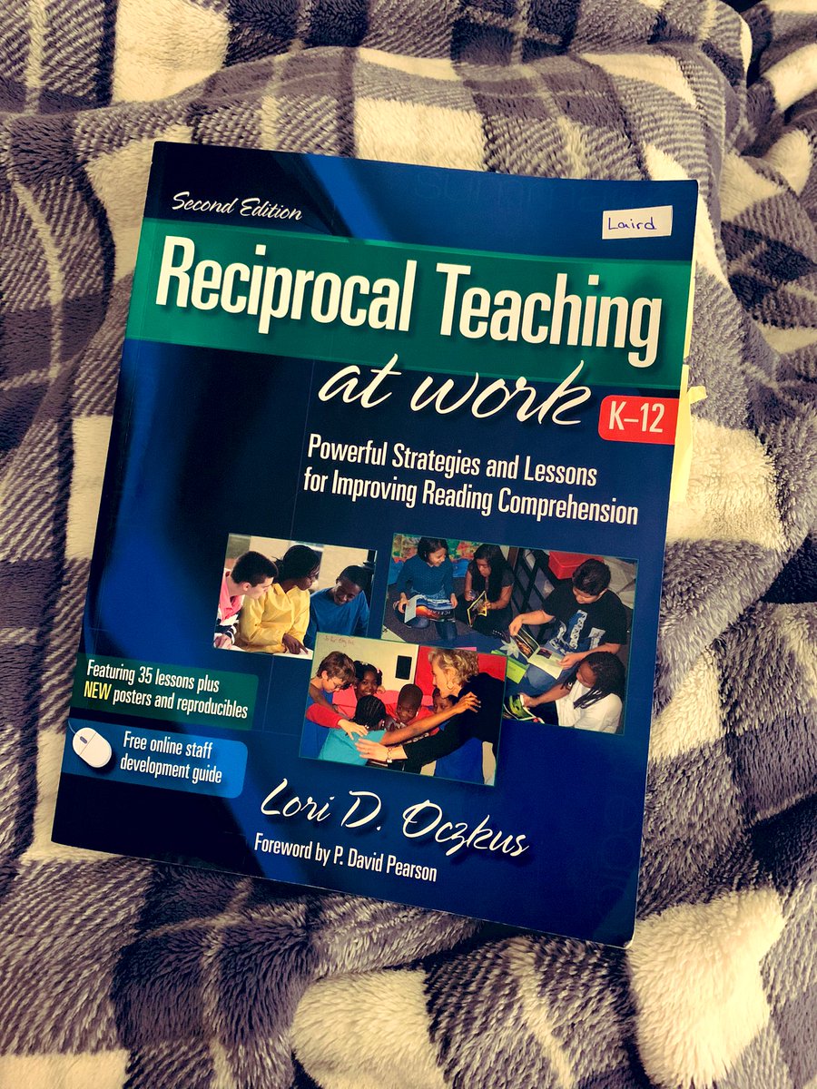 MrsJacqueGuy's tweet photo. Thanks @lairdlearning for letting me borrow this book! I am excited and ready to begin implementing reciprocal teaching in my classroom this week! https://t.co/kqj4mpEz4E