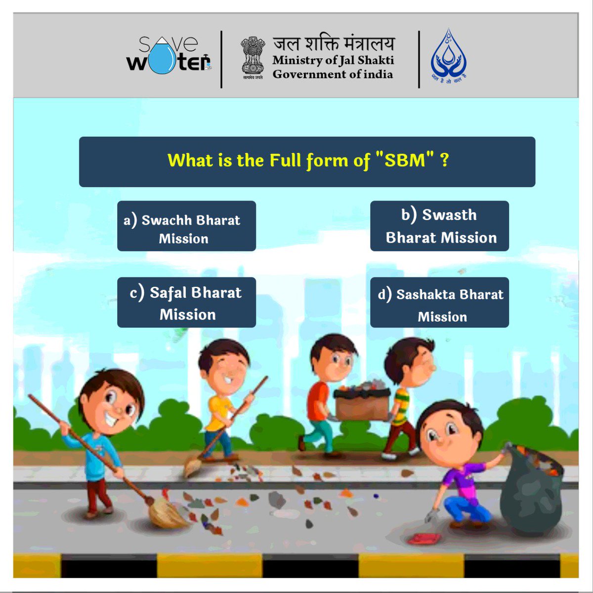 DoWRRDGR_MoJS's tweet photo. Think, Learn, Execute...!!!
Q:- What is the full form of "SBM".....?
.
.
Follow us on Instagram :
https://t.co/XM7GpJTrYO
Twitter:
https://t.co/Ooc8F522i9
#questionseries #savewater #testyourself https://t.co/8bPR8Yd6Bg