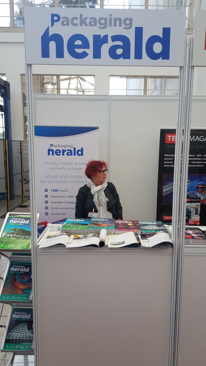 PackagingHerald's tweet photo. V Brně právě začal Mezinárodní strojírenský veletrh 2019. Těšíme se na vás na stánku magazínu #PackagingHerald, který je tradičně součástí #PackagingLive (pavilon A2). https://t.co/d5TNgwa3Zx