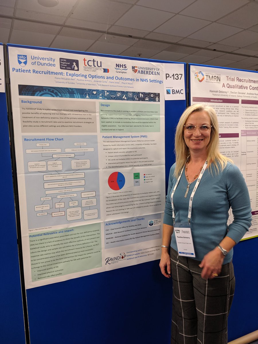 Tayside Clinical Trials Unit (@tasc_tctu) on Twitter photo #ICTMC2019 RAINDroP recruitment options <a href="/TASC_TCTU/">Tayside Clinical Trials Unit</a> poster 137 1030 today. Looking forward to seeing and speaking to you #ICTMC2019 RAINDroP recruitment options <a href="/TASC_TCTU/">Tayside Clinical Trials Unit</a> poster 137 1030 today. Looking forward to seeing and speaking to you