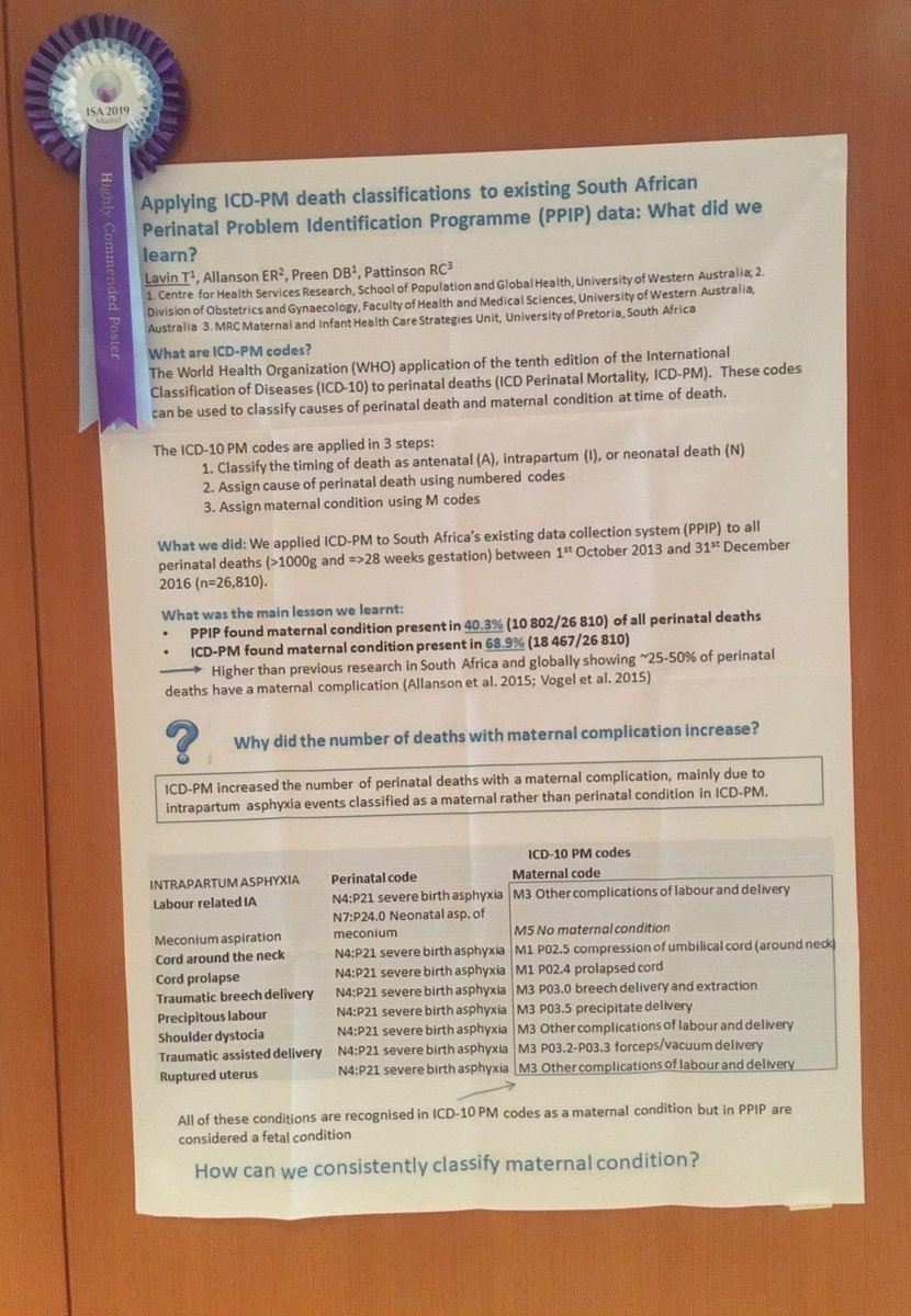 Bye Madrid. Thanks #ISA2019Madrid for a wonderful
conference and efforts to include
many presentations from
LMICs @alichristou @HannahBlencowe @MrsMaswime @LizAyebare @Jamilahmed_dr and others.