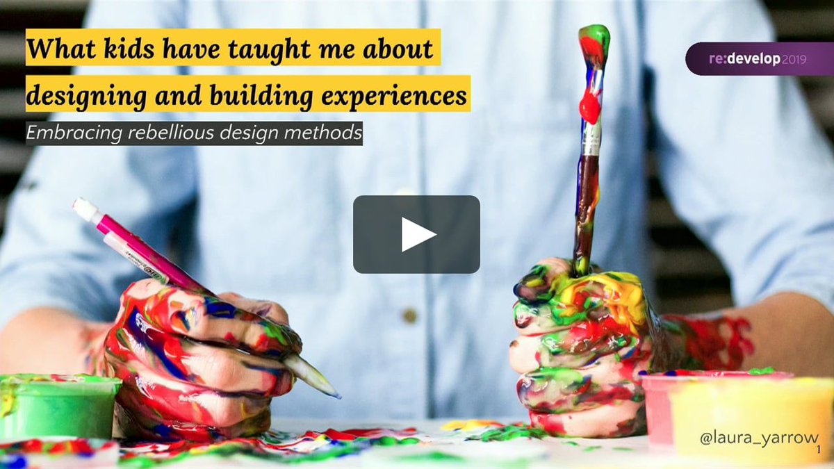 redevelopconf's tweet image. What can kids teach us about designing and building user experiences? At #redev19 @laura_yarrow, UX Consultant @experience_ux, talks about how being curious and brave helps to create more innovative products, services and experiences. Get the insight here: buff.ly/2opLTdo