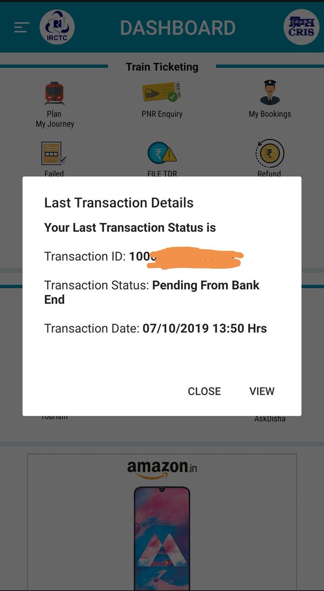 Jayanthrk_76's tweet image. I&apos;ve tried to book a ticket using irctc app and payment is done using gpay, but I didn&apos;t get any confirmation and irctc app says transaction pending, while gpay says it&apos;s paid. My account is in SBI.I didn&apos;t get any mail also @IRCTCofficial @GooglePlay @TheOfficialSBI