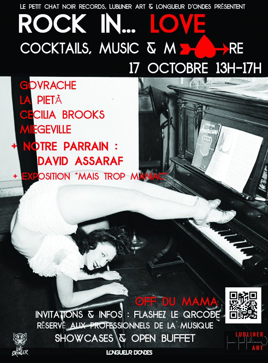 Rock In Love en off du #mama2019: évènement #privé uniquement sur invitation: #showcase #rencontrepro #openbar