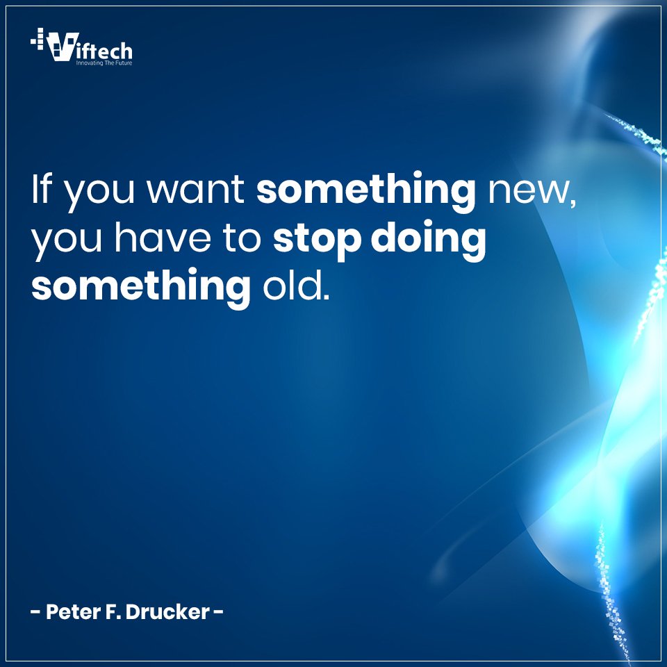 Viftech_'s tweet photo. If you want something new, you have to stop doing something old. - Peter F. Drucker
#Viftech #Quote #Mondaymotivation https://t.co/WJ84SaXk9K