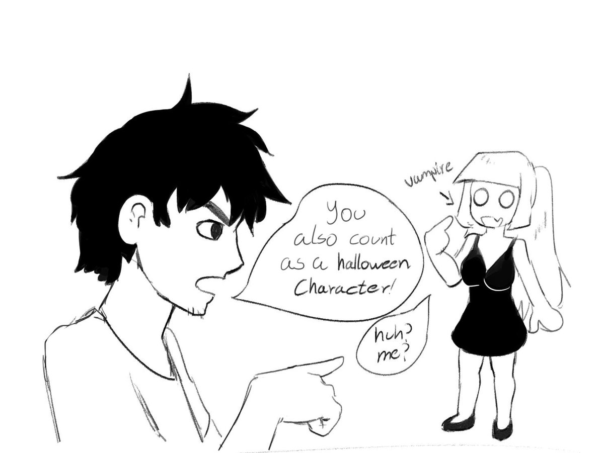 here's me trying my hand at comics again
this one aint to bad right?
#Halloween #meta