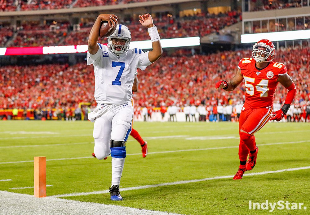 Great game for the <a href="/Colts/">Indianapolis Colts</a>, great game for <a href="/MattKryger/">Matt Kryger</a>. That's a wrap on 21 years at <a href="/indystar/">IndyStar</a>. -30- indystar.com/picture-galler… #Colts #NFLWeek5 #INDvsKC