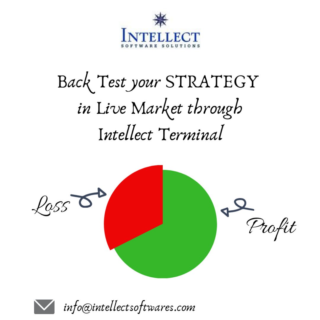 intellectsoftin's tweet photo. Intellect Softwares terminal provides Back Testing of your customized STRATEGY in Live market. #intellectsoftwares #intellectterminal #equity #StockMarket #finance https://t.co/9800fMjB81