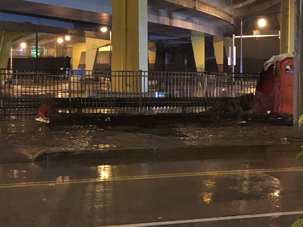 A row of Port a Potties burned down on Tony Dorsett Dr. Police currently investigating. <a href="/KDKA/">KDKA</a>