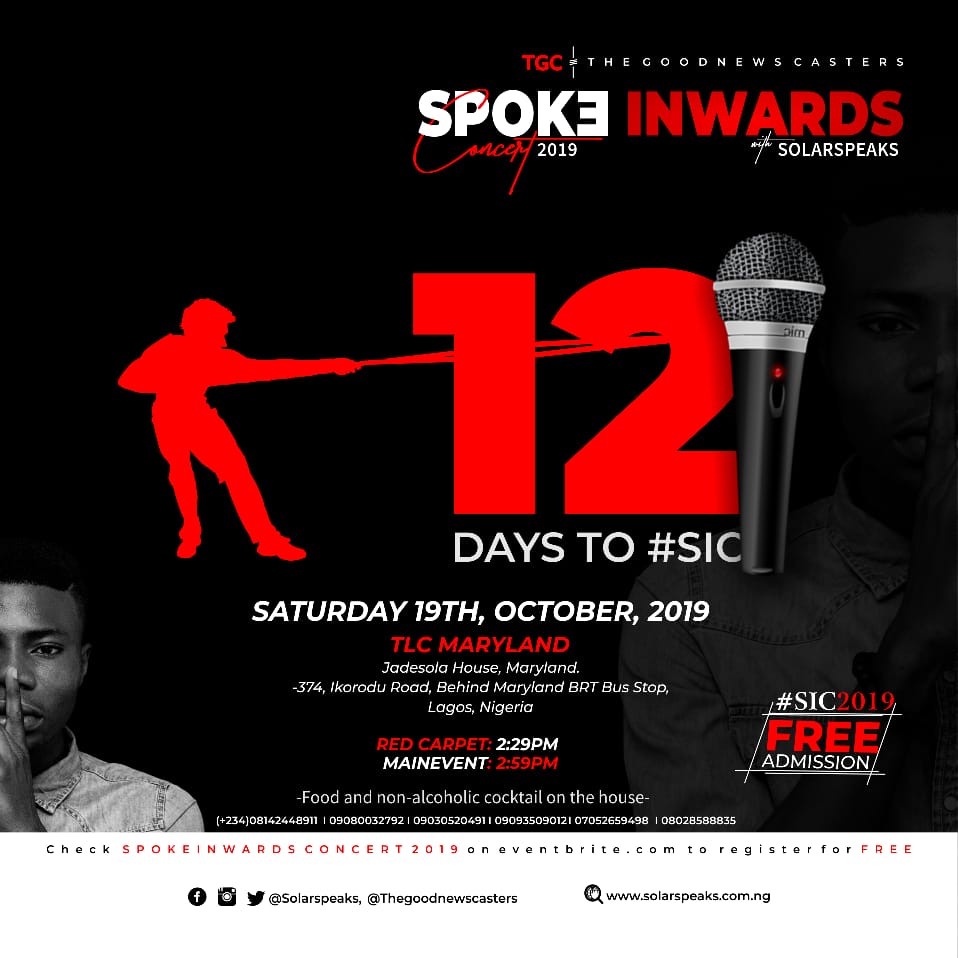 Solarspeaks's tweet photo. 12 days to diss...😅
M. I serious at all.  

This is pure and applied poetry o,  you are not in for diss #TheViper tin #ThepastorsSon #spokeinwardsconcert #sic2019 https://t.co/H9steBXPN0