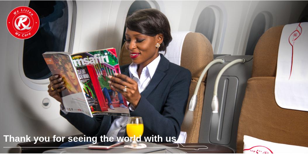 KenyaAirways's tweet photo. Every day we consider it a privilege to see the world &amp; experience its beauty with you. We remain committed to continuously improving our services so that your travels with us are seamless and memorable. Thank you for taking this journey with us. #WeCare #KQCustomerService https://t.co/VuSWV4Z9LE