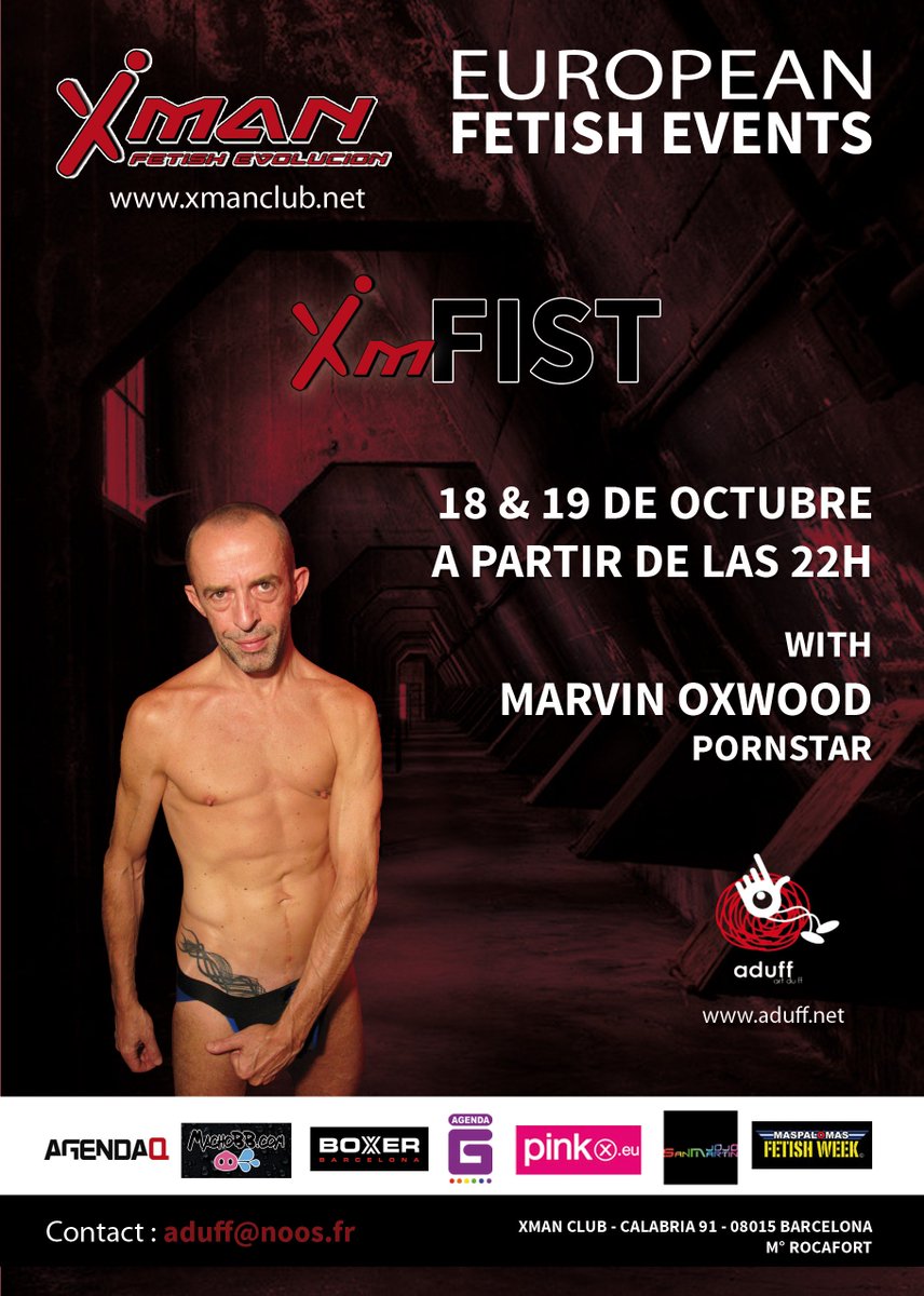 ADUFF_NET's tweet photo. @MarvinOxwood Oxwood ANIMARA EL PROXIMO EVENTO #XMFIST EN EL @ClubXman
NO TE LO PUEDES PERDER
@AGENDAQ @BOXERBARCELONA @machobbcom @muchogcom @PinkTVFR https://t.co/BB4yhO4jXK