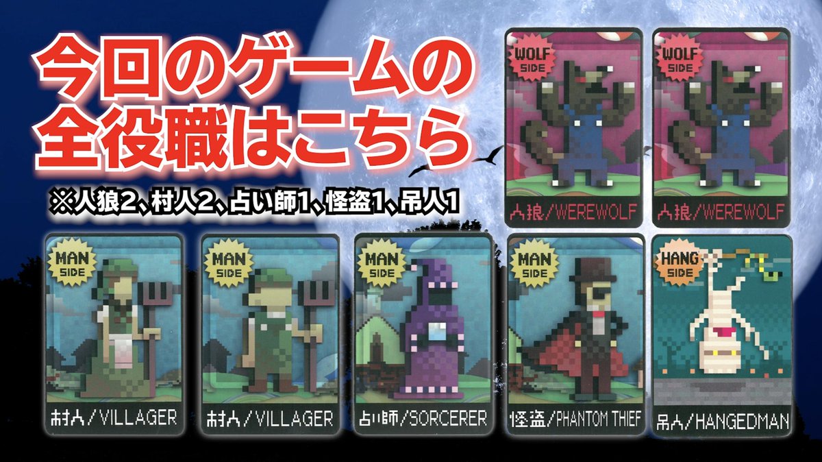 ゲームフリーク公式 V Twitter ワンナイト人狼 とは 人狼 を1日分のターンで決着がつくようにアレンジされた 少人数 で初心者から上級者まで手軽に遊べるゲームです 今回はガチ勢が揃っているので かなり鋭い推理と駆け引きが飛び交っています とっても簡単