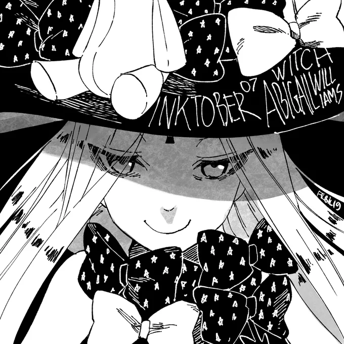 1 week @inktober done : by witch as a theme, I chose to draw Abigail Williams from FGO for her title, "The Witch of Salem".

#FGO #FateGO #Inktober #Inktober2019 