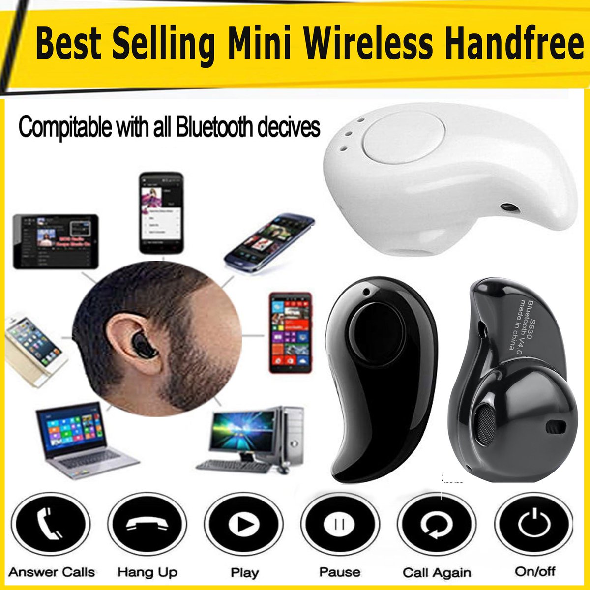 find_saddam's tweet image. 100% Original Advanced Mini Bluetooth Wireless Handfree
For more details and order at daraz, click below link;
Whatsapp: 923066363630 bit.ly/339FXUG
#Mobiles#Viewpackages#Pakistan 
#Ronaldo#SaveKashmir
#MiniBluetooth#Handfree