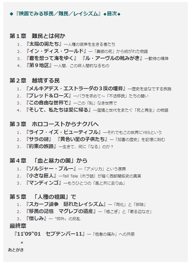 影書房 リチャード フライシャー マンディンゴ 1975年 ジェローム オスト スカーフ論争 隠れたレイシズム 04年 ヤミナ ベンギギ 移民の記憶 マグレブの遺産 1997年 マチュー カソビッツ 憎しみ 1995年 ケン ローチ他 11 09 0 影書房 リチャード フライシャー マンディンゴ 1975年 ジェローム オスト スカーフ論争 隠れたレイシズム 04年 ヤミナ ベンギギ 移民の記憶 マグレブの遺産 1997年 マチュー カソビッツ 憎しみ 1995年 ケン ローチ他 11 09 0
