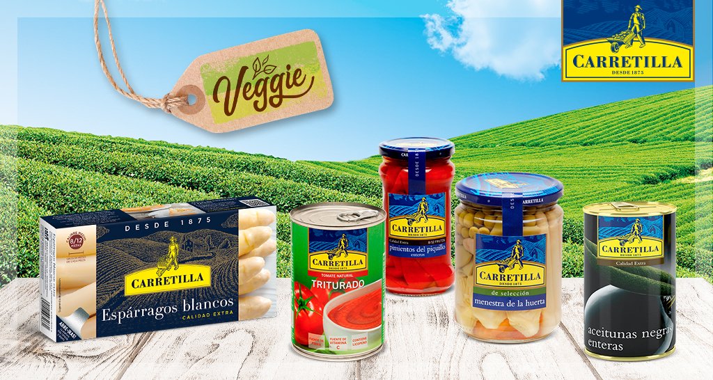 Inauguramos la Semana Veggie con nuestras conservas vegetales, una tradición de la marca desde su inauguración en 1875. Espárragos, pimientos del piquillo, menestra… ¿Qué vas a elegir hoy?

carretilla.info/conservas-vege…