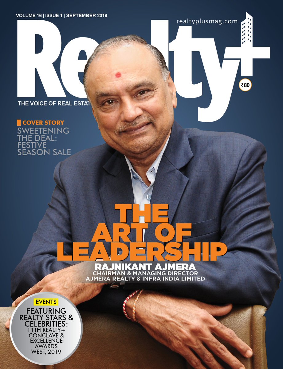 RPRealtyPlus's tweet image. Read our latest issue featuring Rajnikant Ajmera, Chairman &amp;amp; Managing Director, @AjmeraRealty 
Grab Your Copies Now!

#RealtyPlusMagazine #NewIssue #SeptemberIssue #RPMagazine #GrabYourCopy #RajnikantAjmera 
@DhavalAjmera #AjmeraGroup @anuragbatrayo @iTriptiKedia #CREDAI #NAREDCO