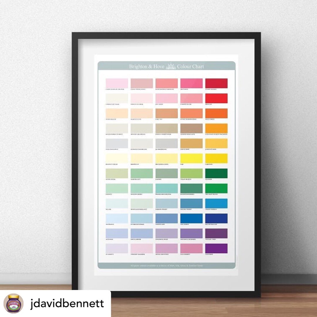 Excited that we’ll be showing this brilliant Brighton Colour Chart by J David Bennett 
in the Christmas Trojan House. 
Open for Christmas 2019 
<a href="/artistshouses/">Artists Open Houses</a> 
Weekends 11 - 5
23 &amp; 24 Nov
30 Nov &amp; 1 Dec 
7 &amp; 8 Dec
15 talented Artists &amp; Makers 🎁🖼🛍
Pete’s delicious mulled wine