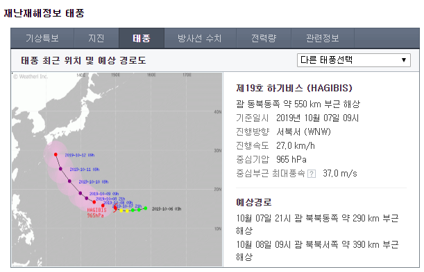 Coze_project's tweet photo. A terrible hurricane is coming toward Korea.
It's scary. It's already been six times. https://t.co/r1kbcwu6FS