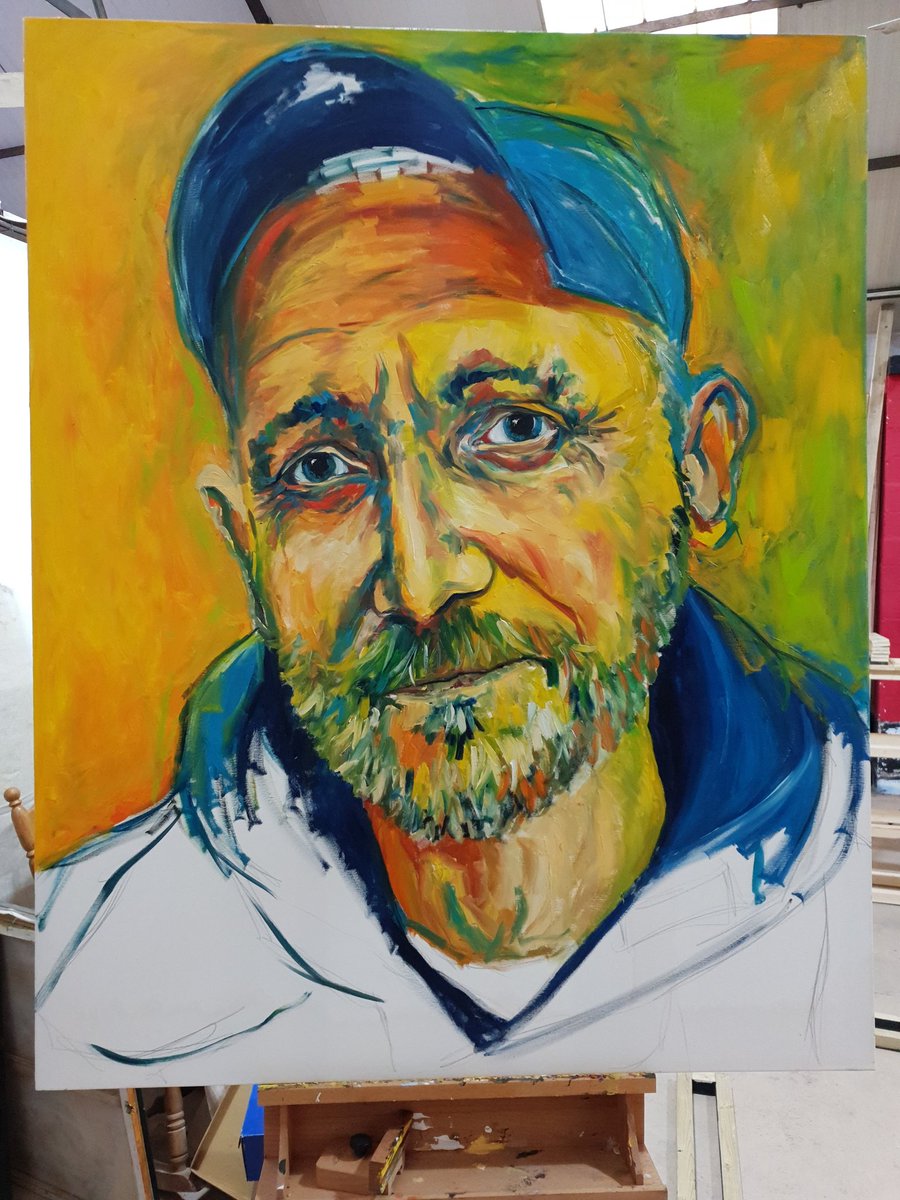 Very proud that my portrait of the fantastic <a href="/DavidTovey1975/">David John Tovey</a> will be part of this years <a href="/OneFestivalofHA/">Arts by DT</a>  see the finished portrait @olddiorama in London from this Thursday 
<a href="/GloucesterCT/">Gloucester Culture</a> @mktggloucester 
<a href="/GLArtintheCity/">Sibling Distillery Art In The City</a>
