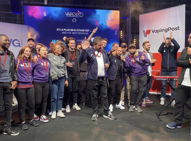 Levestgroupe's tweet photo. 🏆 STAND A16 élu meilleur STAND de la Vapexpo ! 🏆

@Vapexpo #levest #vapexpo #vape https://t.co/gDOoT0mknI