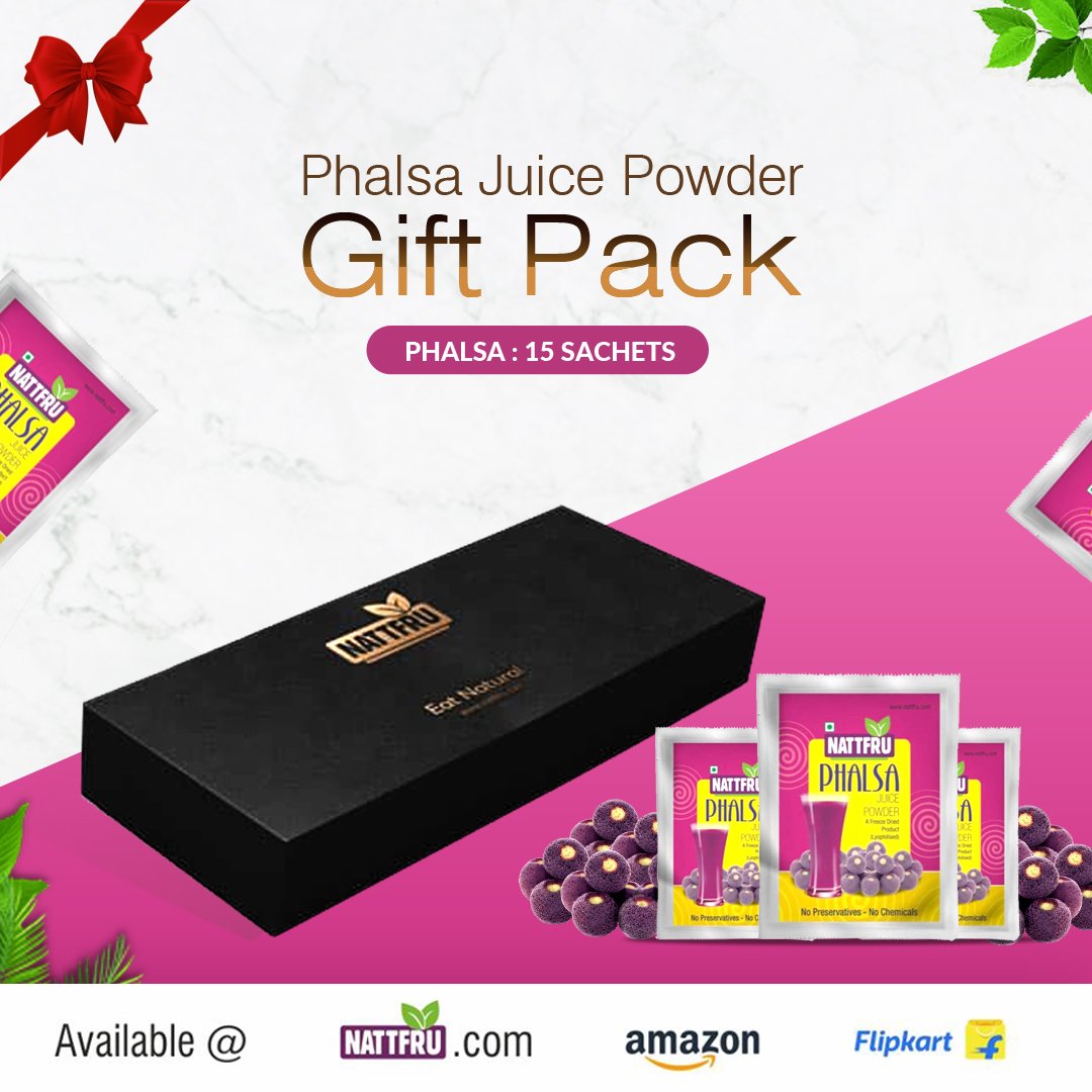 nattfru's tweet photo. Phalsa Juice Powder Gift Pack
Phalsa is small berry that has high nutritional value.
Nattfru brings you a Gift pack with 15 sachets.
Gift some nutrition to your loved ones.
#nattfru #phlasajuicepowder #phalsagiftpack #gift #phalsa #juice #nutrition #natural https://t.co/4f7j4Bmq4K