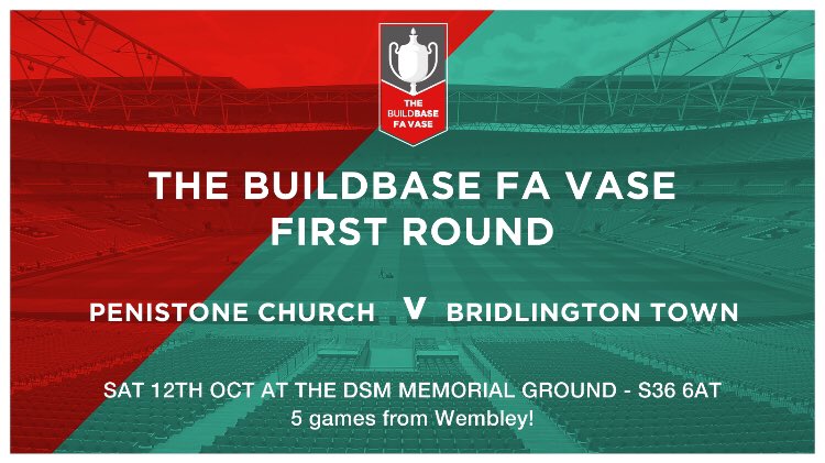 🔥🔥Here we have one of our best competitions ever🔥🔥

To win free entry for FOUR adults (kids go free) for our <a href="/Buildbase/">BuildBase</a> FA Vase Game vs <a href="/BridTownAFC/">Bridlington Town AFC</a> on Saturday simply RT this and give us a follow.

It really is as simple as that.

🎤 Winner announced on 10th October.