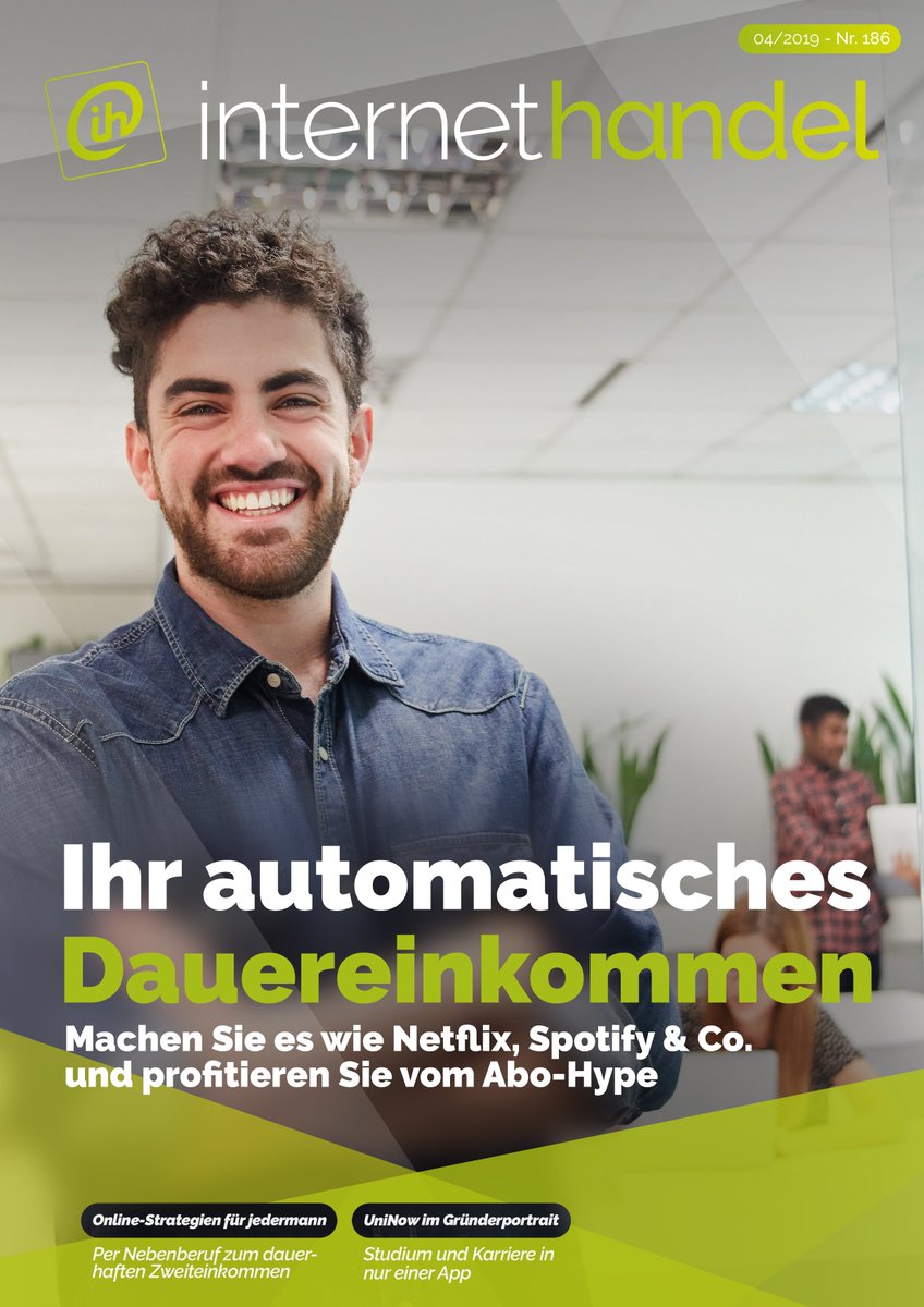 INTERNETHANDEL_'s tweet image. Netflix, Spotify und Co. zeigen wie es geht - der neue Trend heißt Abo-Commerce.
----------
internethandel.de zeigt wie das Konzept funktioniert, wie Sie davon profitieren können und wie Sie Ihr eigenes Abo-System in 5 einfachen Schritten aufbauen 👍
internethandel.de/leseprobe-Abo-…
