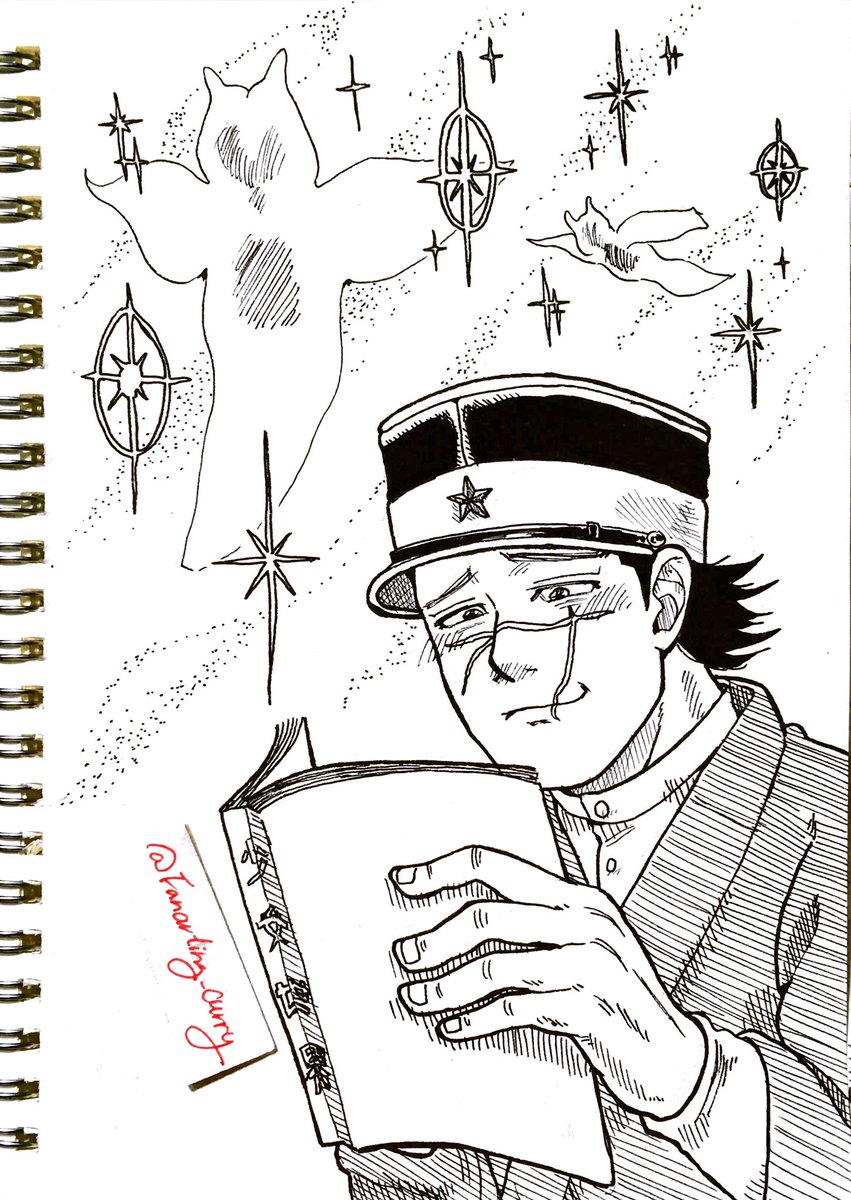 Day 7: Enchanted.
Sugimoto getting enchanted by the cliones.
#inktoberday7 #inktober #gkinktober #goldenkamuy 