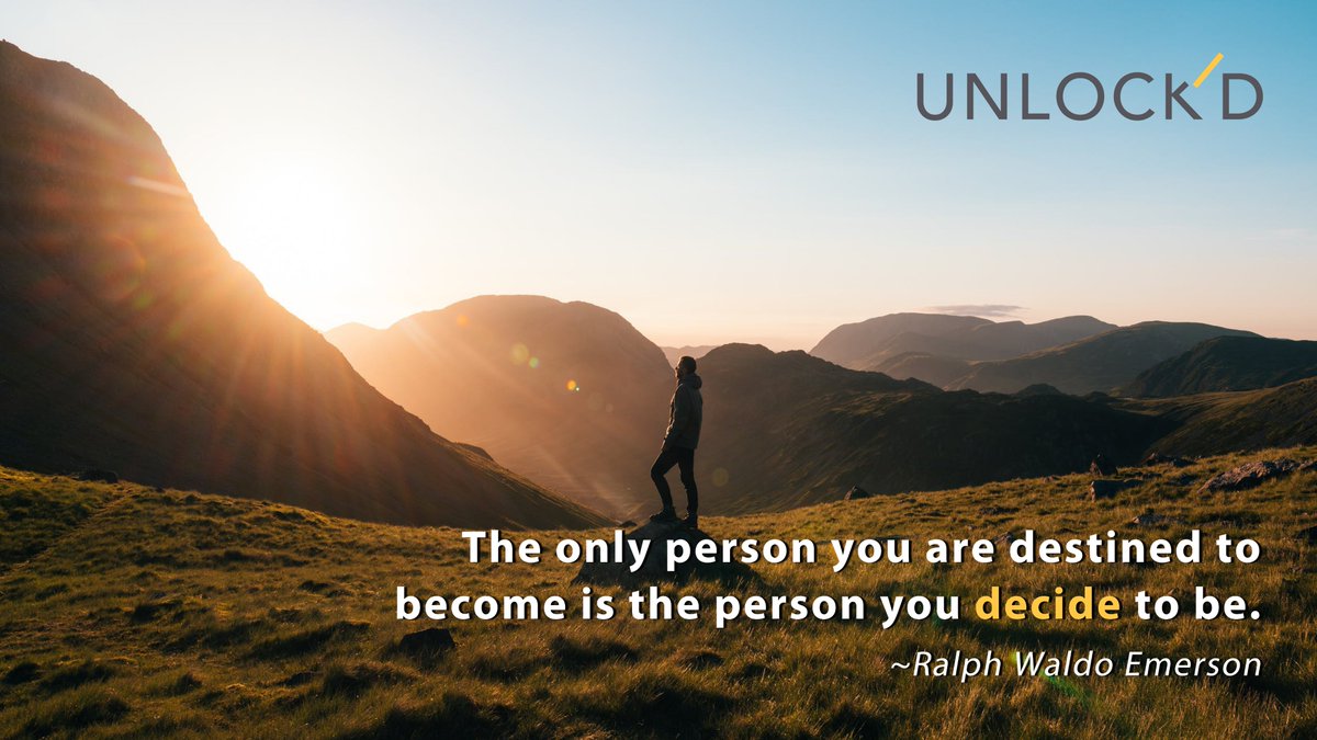 “The only person you are destined to become is the person you decide to be.”  

#UnlockYourTalent #UnlockYourCareer #UnlockYourImapct