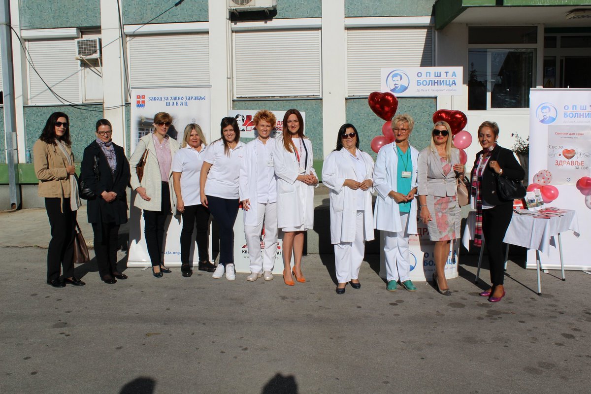 Različitim akcijama u saradnji sa Opštom bolnicom i ZZJZ Šabac obeležili smo Svetski dan srca, uz poruku BUDI HEROJ SVOGA SRCA <a href="/dzsabac/">Dom zdravlja Šabac</a>