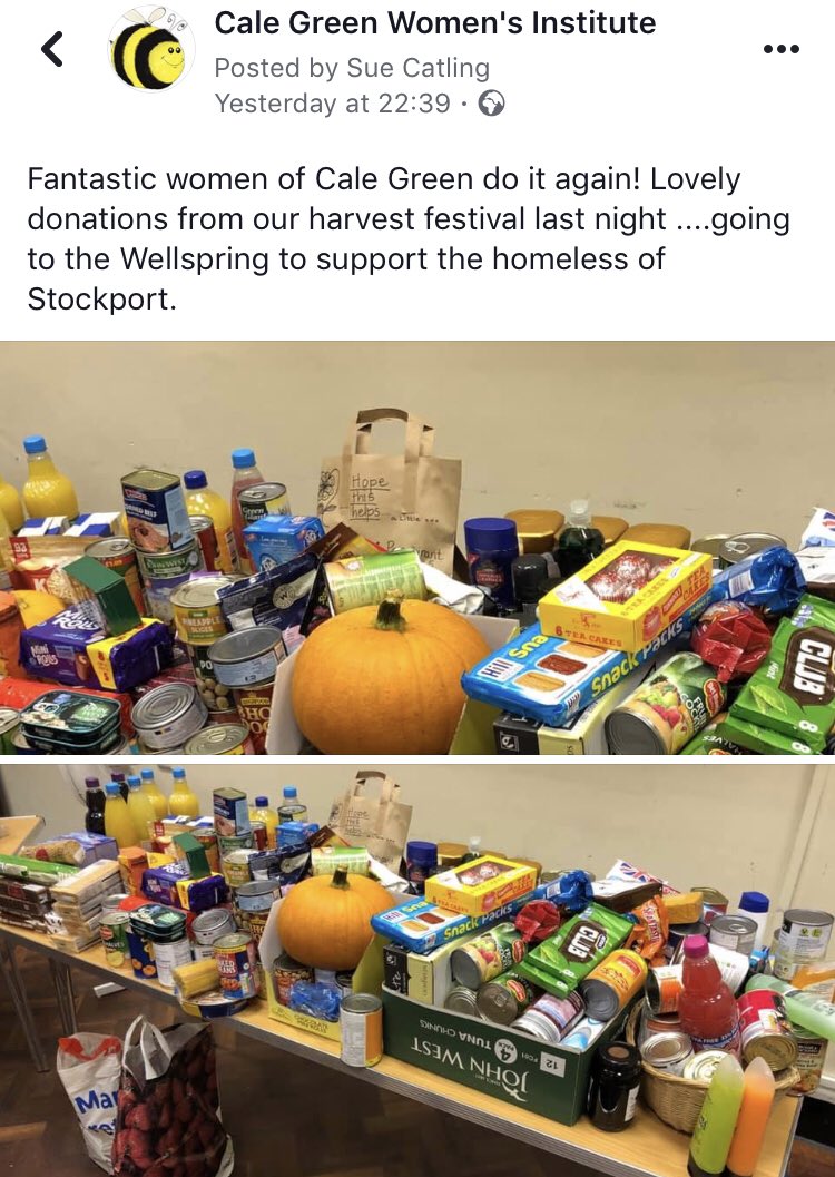 CaleGreenWI's tweet photo. How amazing are the women of #calegreenwi A brilliant #harvestfestivalhaul #HarvestFestival for @Jon_Wellspring #supportinglocal https://t.co/GGUdigKdPe