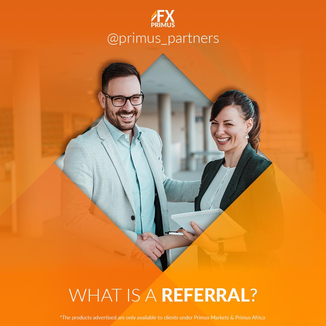 Through a simple referral system, consisting of your unique number, you get paid for every contact of yours we acquire.

*The products advertised are only available to clients under Primus Markets &amp; Primus Africa