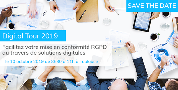 cd_doc's tweet image. Nous vous attendons jeudi 10 octobre à #Toulouse pour notre #DigitalTour2019 sur le #RGPD et la protection des données !  Inscription par ici -&amp;gt; xelians.fr/digital-tour-2… avec @DocuWare