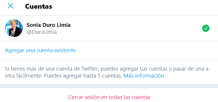 DuroLimia's tweet image. ¿ #SabíasQue puedes gestionar varias cuentas de Twitter desde tu PC?
Ruta: 
Más Opciones &amp;gt; Clic en el signo + &amp;gt;Añade otra cuenta. 

#TipsTwitter