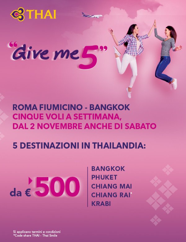 💓 5 Voli a Settimana per scoprire la Tailandia, a partire da €500 A/R.💓
Scopri di più: ➡ bit.ly/2IrHQUS