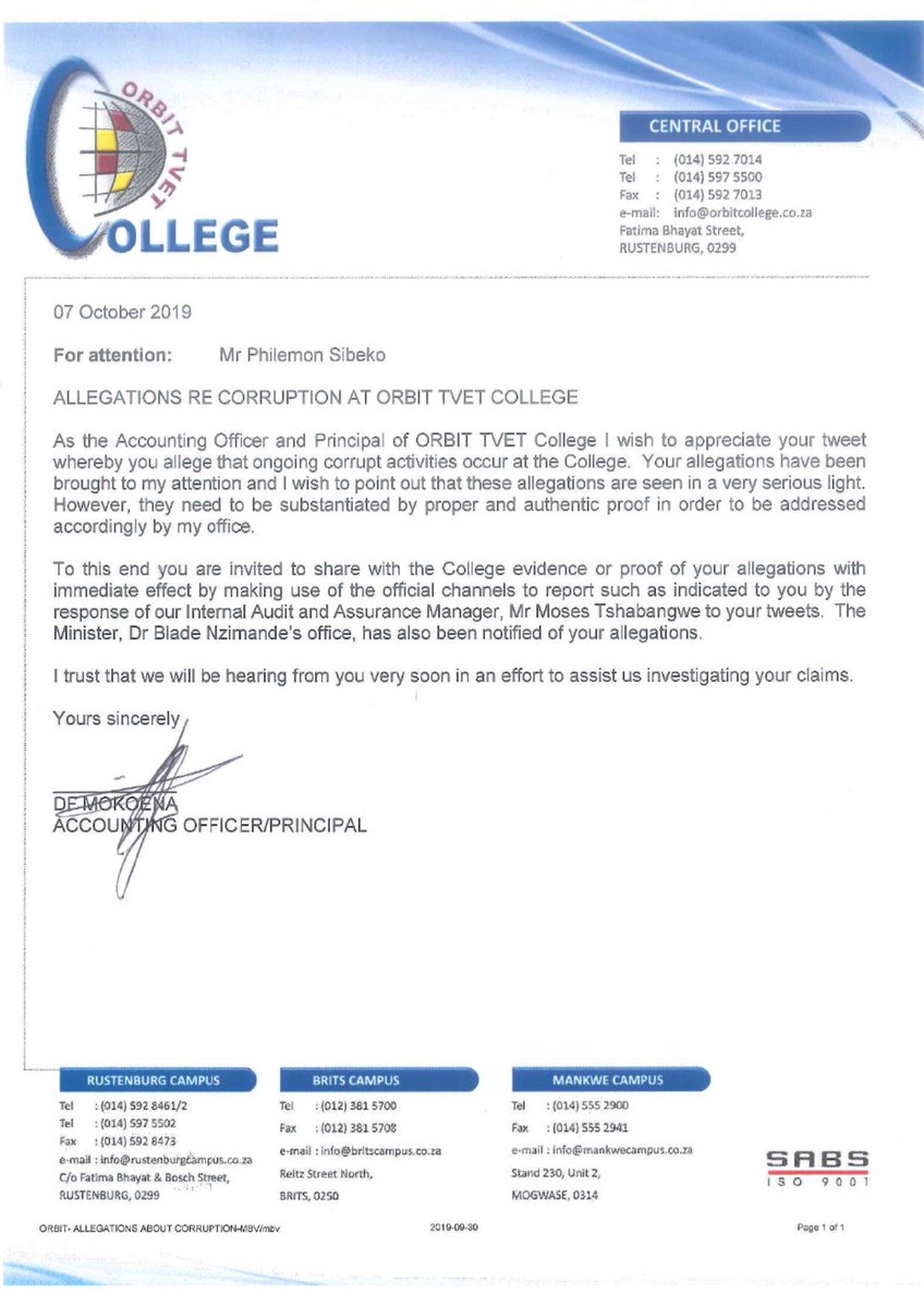 ORBIT TVET College tweet media