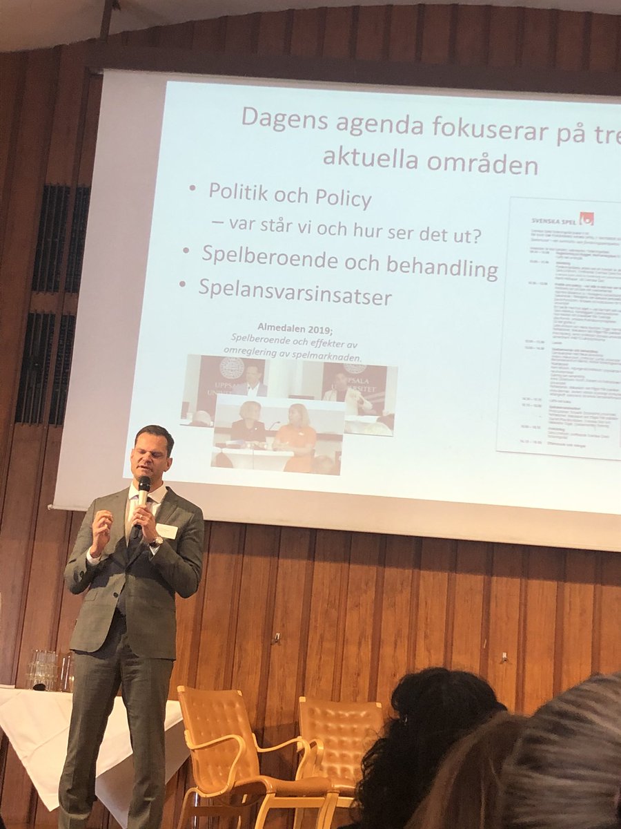 sofieeahl's tweet image. Idag medverkar jag på Svenska spels forskningsråd kring spel och spelberoende. Patrik Hoffbauer som är VD för Svenska spel är en av de som inleder dagen