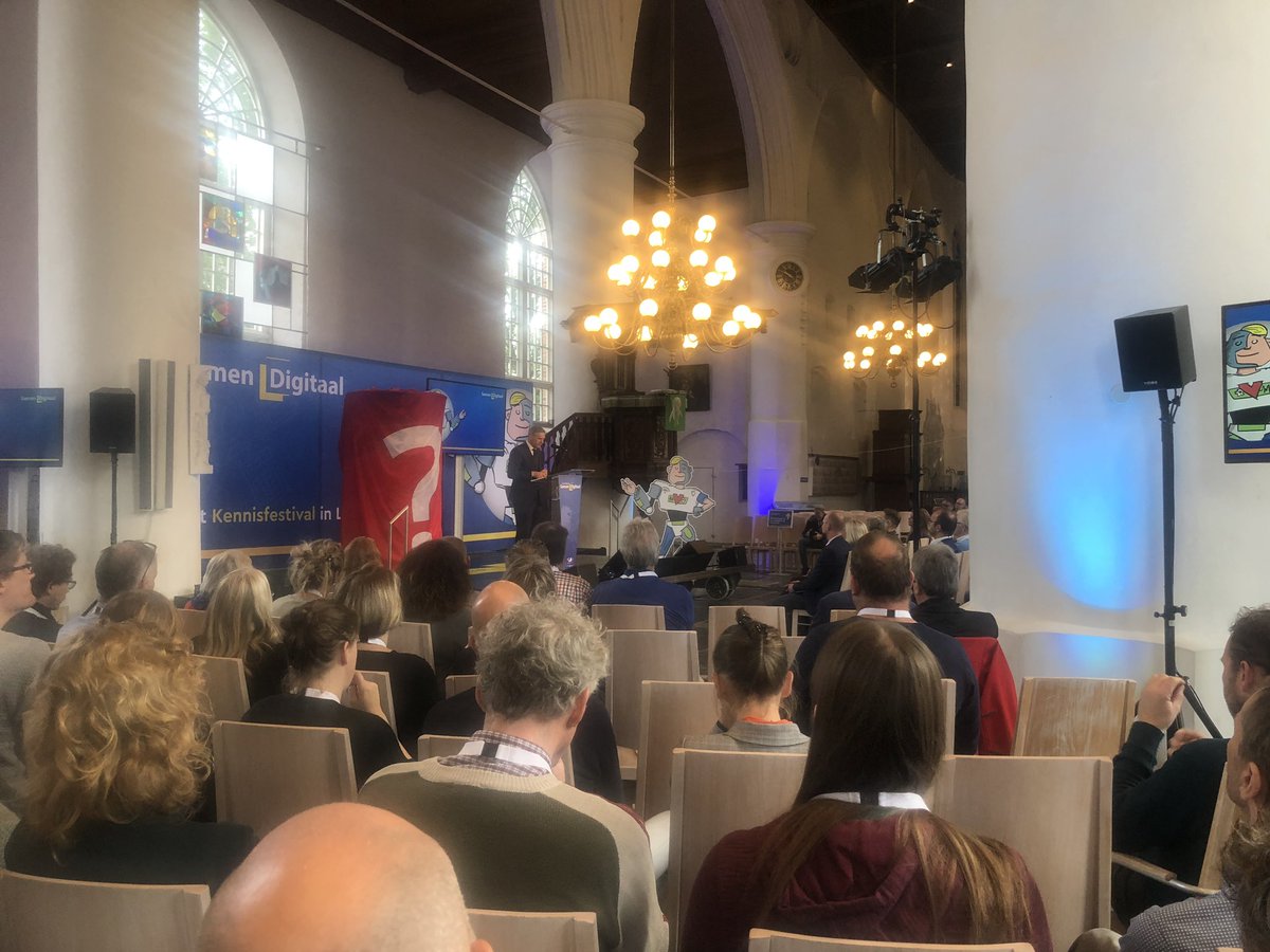 Prachtig begin van kennisfestival Samen Digitaal. Mooie opening door Burgemeester Buma. #leeuwarderdigitaleagenda #kennisfestivalsamendigitaal