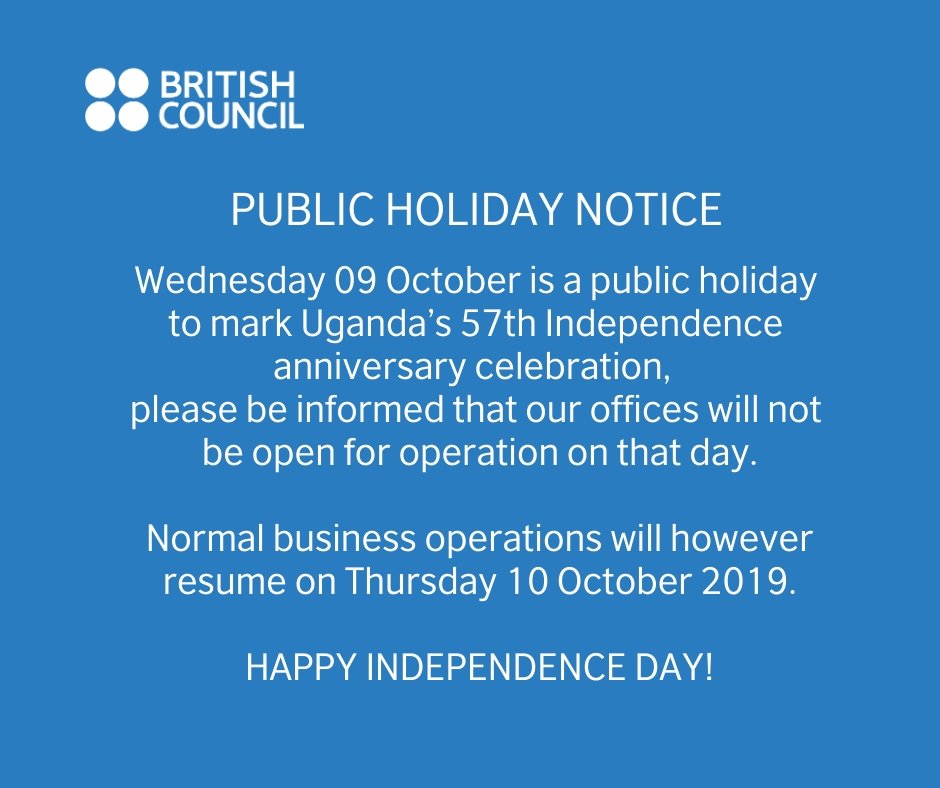 October public holiday