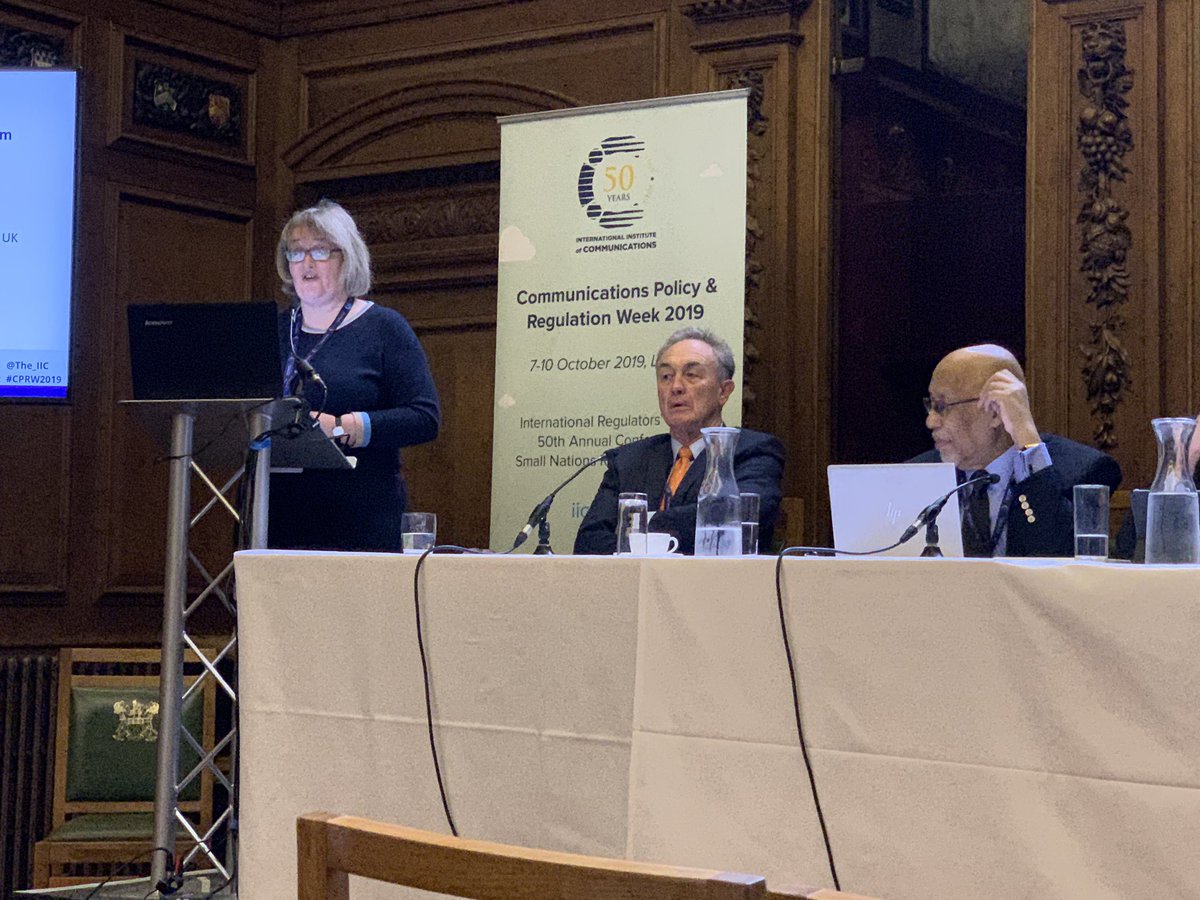 Attending Communications Policy and Regulation Week in London. 55 regulators from 44 countries represented. #CPRW2019. <a href="/The_IIC/">The International Institute of Communications</a>