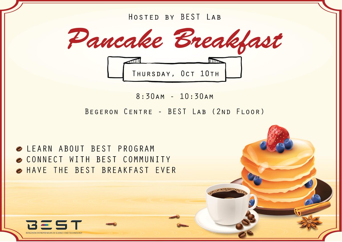 LassondeSchool's tweet photo. Indulge in a flippin sweet breakfast &amp; learn everything you want to know about Lassonde's B.E.S.T program! https://t.co/GUomScs3u3