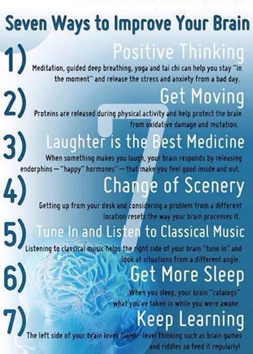 7 Ways to Improve Your Brain #HOSAgenius