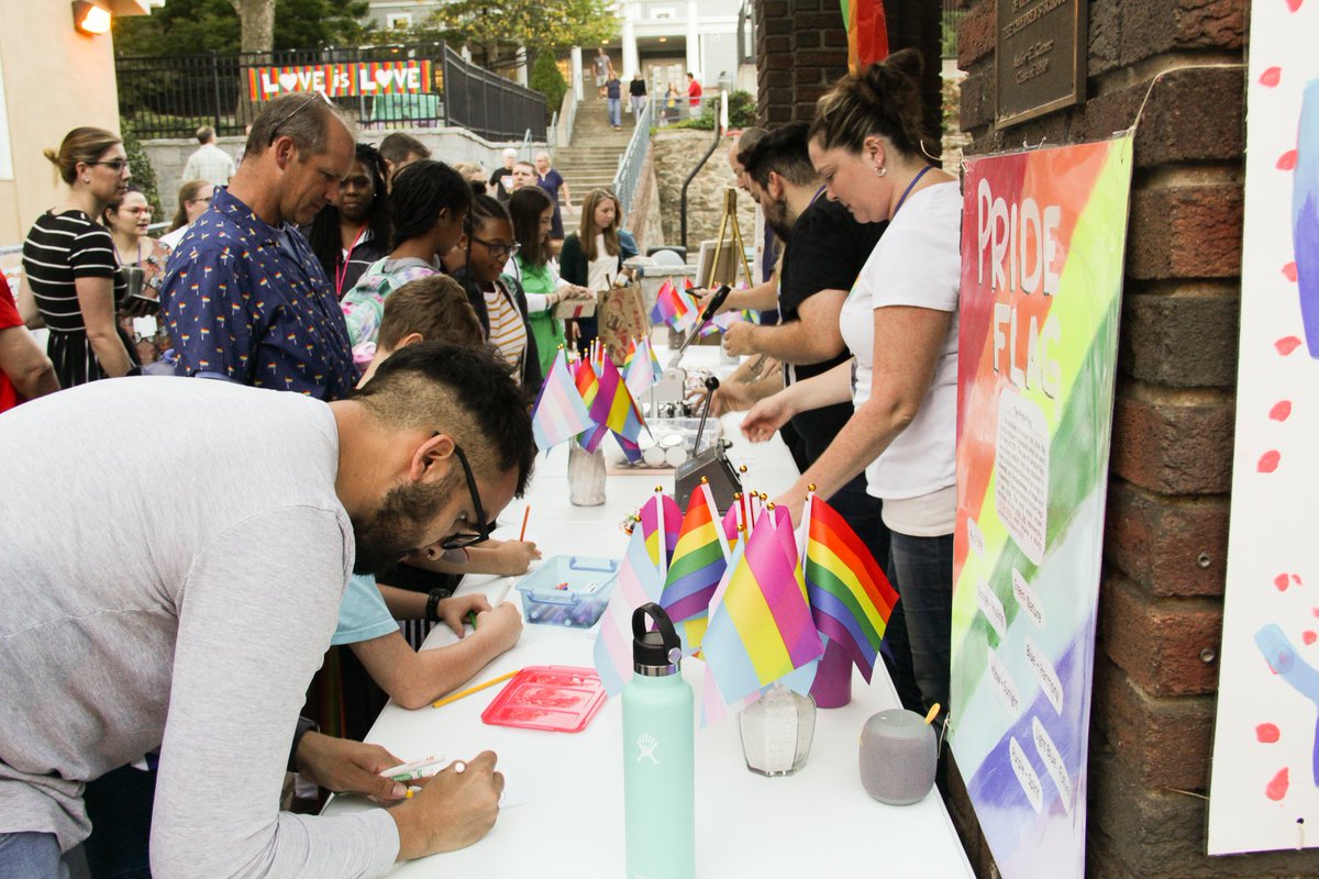 TCS_Atlanta's tweet photo. Happy #ATLPride week from #TCSAtlanta! 🏳️‍🌈TCS Rainbow Connection kicked off the celebration with our first "OUT Under the Portico" pop-up event full of activities, gathering, learning, and love. ❤️🧡💛💚💙💜 https://t.co/xzlCXkRXMQ