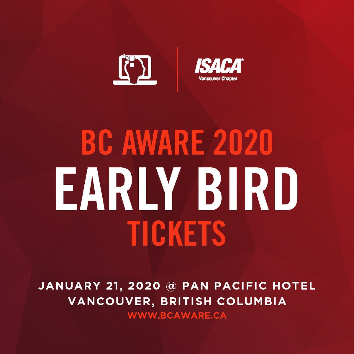 BC AWARE (@bcawareca) on Twitter photo Our early bird tickets are already 30% sold! Attend the 2020 @BCAWARECA Day Conference and learn more about the cyber security industry. bit.ly/BCAWARE2020Tix #BCAWARECA #vancouver #cybersecurity #privacy #conference
<a href="/ISACAVancouver/">ISACA Vancouver</a> #isaca Our early bird tickets are already 30% sold! Attend the 2020 @BCAWARECA Day Conference and learn more about the cyber security industry. bit.ly/BCAWARE2020Tix #BCAWARECA #vancouver #cybersecurity #privacy #conference
<a href="/ISACAVancouver/">ISACA Vancouver</a> #isaca