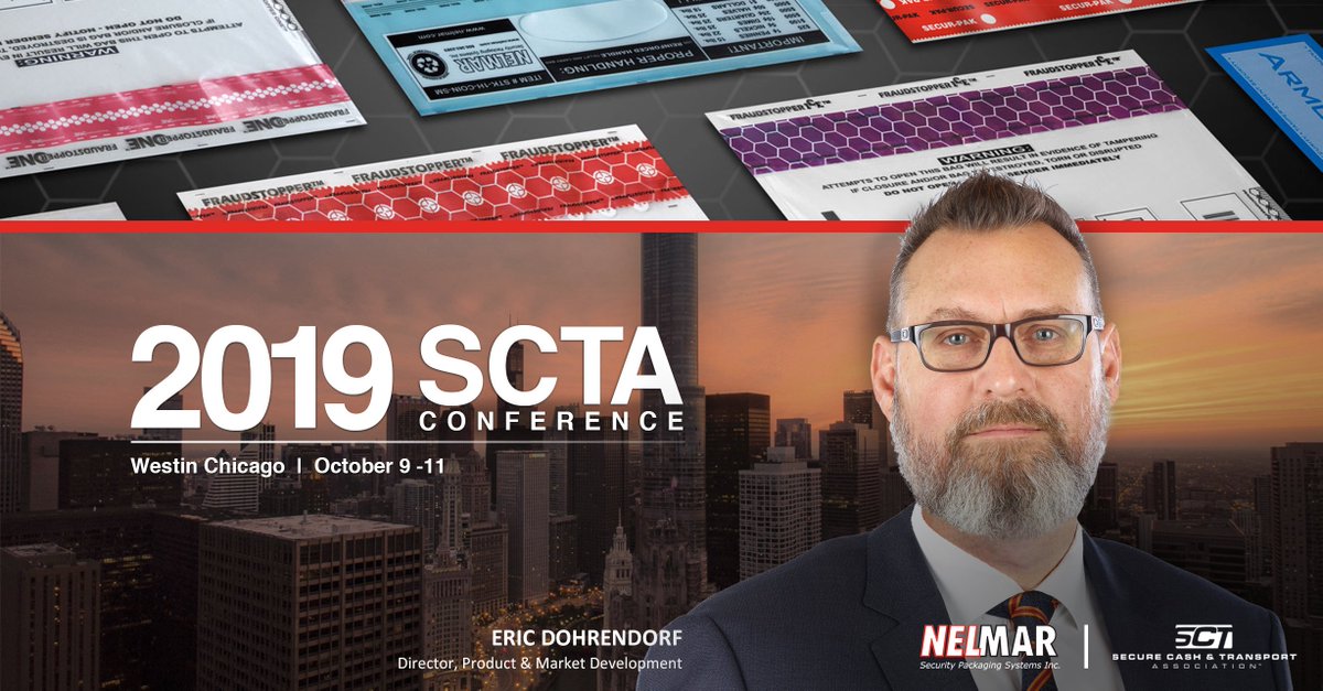 NELMARsps's tweet photo. Connect with our Director of Product & Market Development, Eric Dohrendorf, at the SCTA Conference & discover how our security bags are developed to protect cash & assets in transit. Set up a meeting by contacting Eric directly. https://t.co/fTOP6dpYyt #securitypackaging https://t.co/CWDJyEI5VP