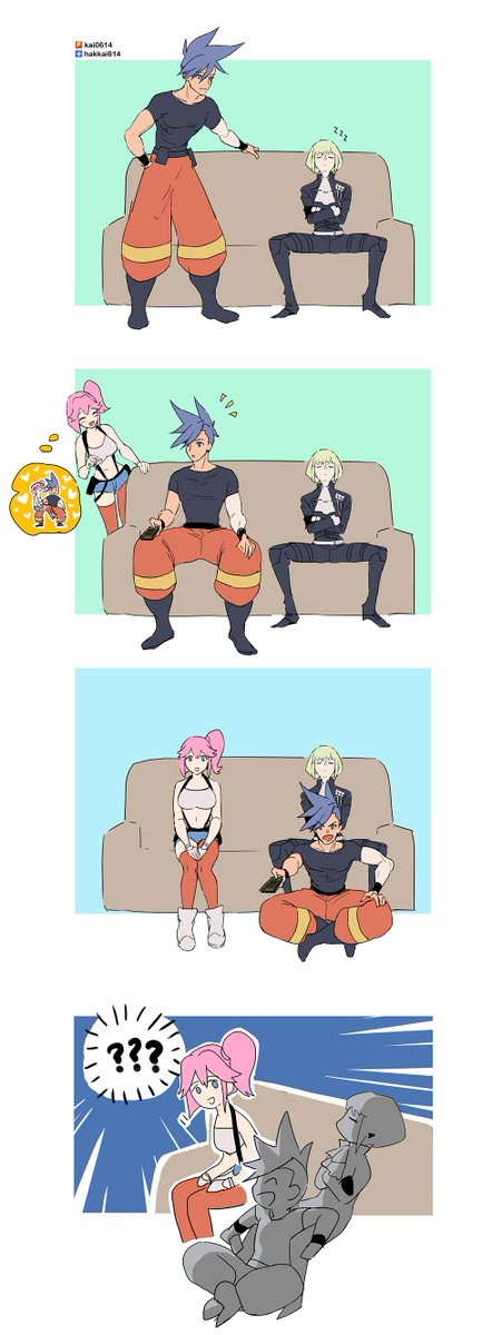 リオとガロ←アイナ
直男邏輯不要猜wwww